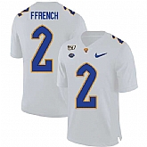Pittsburgh Panthers 2 Maurice Ffrench White 150th Anniversary Patch Nike College Football Jersey Dzhi,baseball caps,new era cap wholesale,wholesale hats